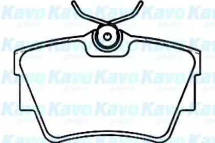 Комплект тормозных колодок BP-6580 KAVO PARTS