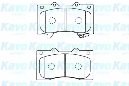 Комплект тормозных колодок BP-6627 KAVO PARTS