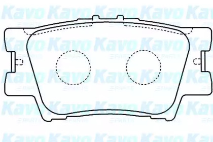 Комплект тормозных колодок BP-9104 KAVO PARTS