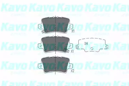 Комплект тормозных колодок KBP-2014 KAVO PARTS