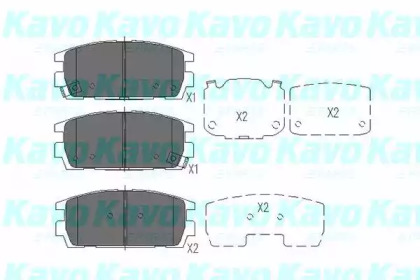 Комплект тормозных колодок KBP-3017 KAVO PARTS