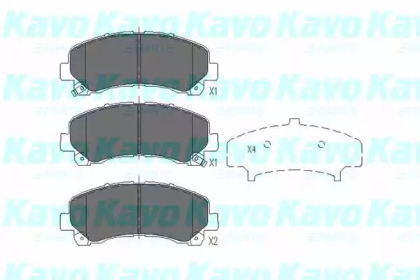 Комплект тормозных колодок KBP-3515 KAVO PARTS