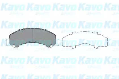 Комплект тормозных колодок KBP-3517 KAVO PARTS