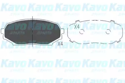 Комплект тормозных колодок KBP-4521 KAVO PARTS