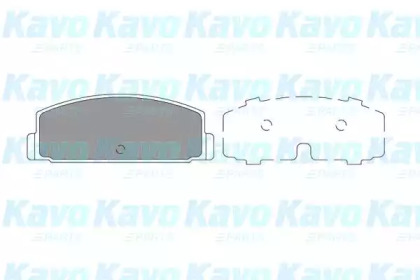 Комплект тормозных колодок KBP-5545 KAVO PARTS