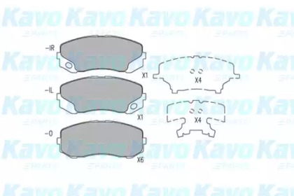 Комплект тормозных колодок KBP-5548 KAVO PARTS