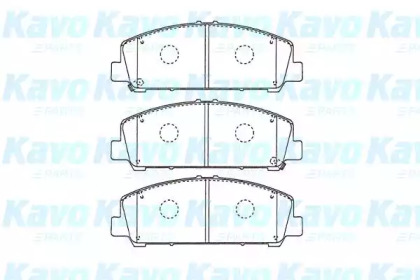 Комплект тормозных колодок KBP-6611 KAVO PARTS