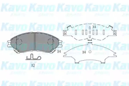 Комплект тормозных колодок KBP-8533 KAVO PARTS