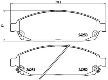 Комплект тормозных колодок P37010 A.B.S.