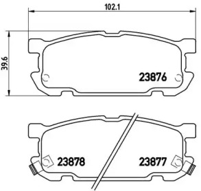 Комплект тормозных колодок P49030 A.B.S.