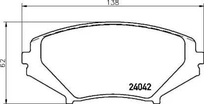 Комплект тормозных колодок P49034 A.B.S.