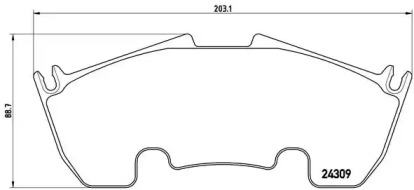 Комплект тормозных колодок P50079 A.B.S.