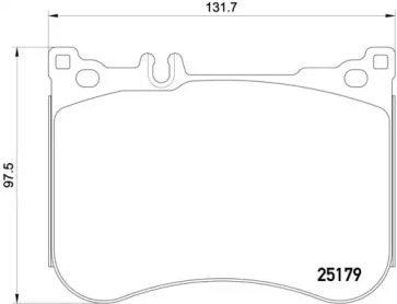 Комплект тормозных колодок P50095 A.B.S.