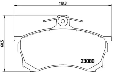 Комплект тормозных колодок P54021 A.B.S.