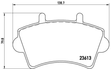 Комплект тормозных колодок P59039 A.B.S.