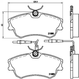 Комплект тормозных колодок P68023 A.B.S.