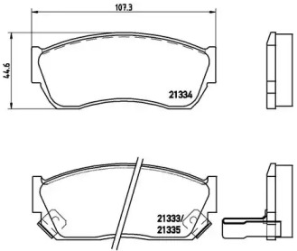 Комплект тормозных колодок P79005 A.B.S.