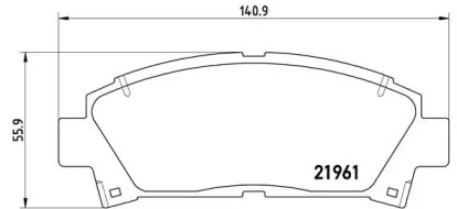 Комплект тормозных колодок P83028 A.B.S.