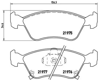 Комплект тормозных колодок P83041 A.B.S.