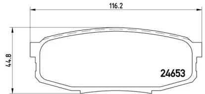 Комплект тормозных колодок P83098 A.B.S.