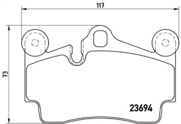 Комплект тормозных колодок P85070 A.B.S.