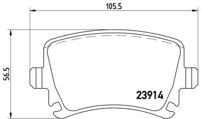 Комплект тормозных колодок P85073 A.B.S.