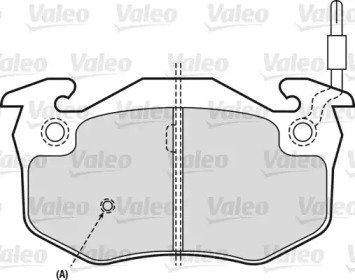 Комплект тормозных колодок 540484 VALEO