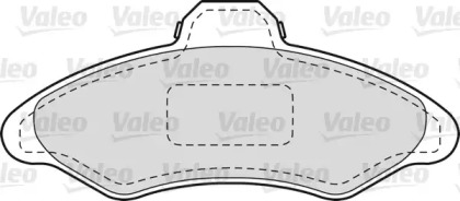 Комплект тормозных колодок 540446 VALEO