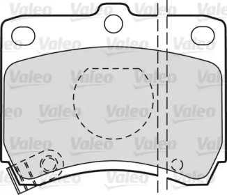 Комплект тормозных колодок 551736 VALEO