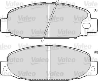 Комплект тормозных колодок 598588 VALEO