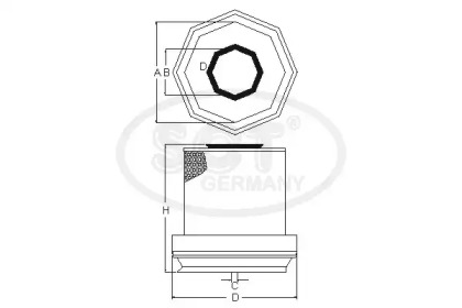 Фильтр SB 966 SCT Germany