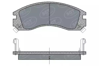 Комплект тормозных колодок SP 171 PR SCT Germany