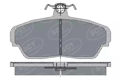 Комплект тормозных колодок SP 187 PR SCT Germany