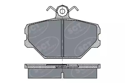 Комплект тормозных колодок SP 217 PR SCT Germany