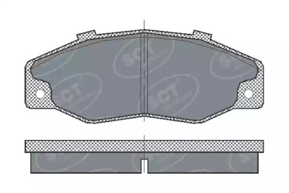Комплект тормозных колодок SP 218 PR SCT Germany
