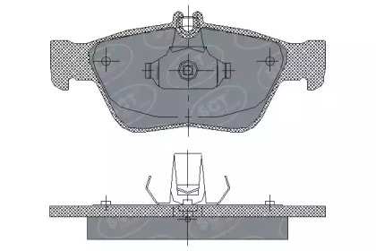 Комплект тормозных колодок SP 226 PR SCT Germany