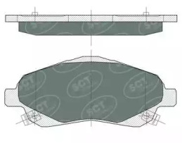 Комплект тормозных колодок SP 368 PR SCT Germany