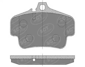 Комплект тормозных колодок SP 462 PR SCT Germany