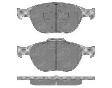 Комплект тормозных колодок SP 625 PR SCT Germany