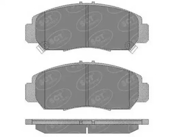 Комплект тормозных колодок SP 628 PR SCT Germany