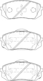 Комплект тормозных колодок FD7405A NECTO