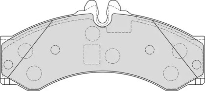 Комплект тормозных колодок FD7236V NECTO