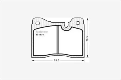 Комплект тормозных колодок 138 MGA