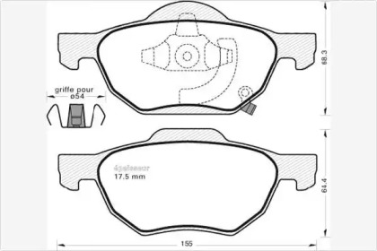 Комплект тормозных колодок 767 MGA