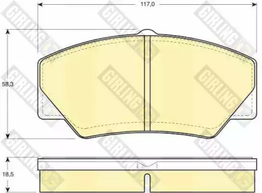 Комплект тормозных колодок 6103493 GIRLING