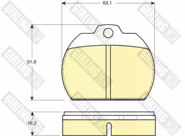 Комплект тормозных колодок 6105911 GIRLING