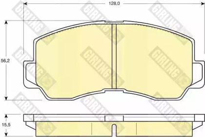 Комплект тормозных колодок 6107859 GIRLING