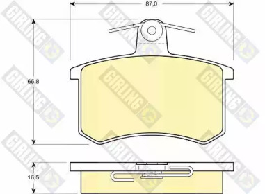 Комплект тормозных колодок 6108141 GIRLING