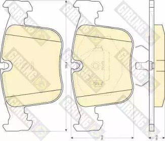 Комплект тормозных колодок 6111182 GIRLING