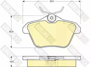 Комплект тормозных колодок 6111471 GIRLING